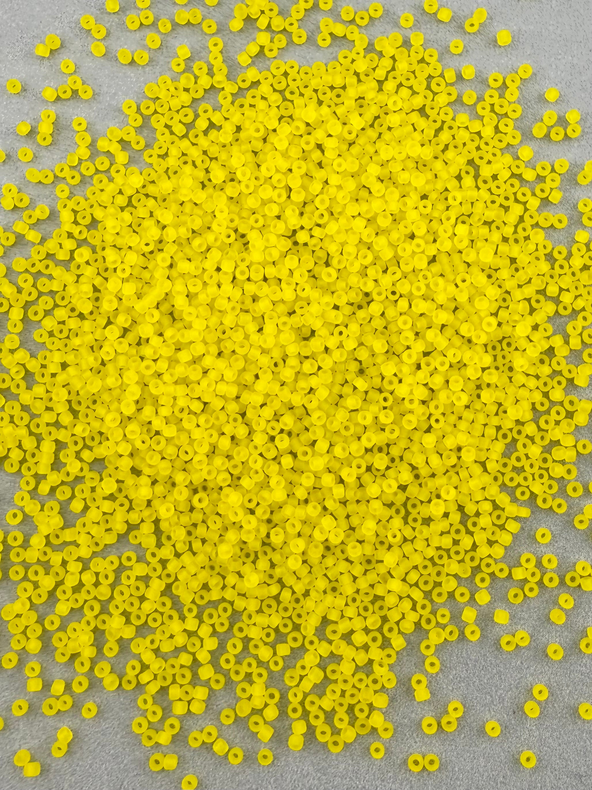 Mino Seed Beads 11/0 Matte Transparent Yellow