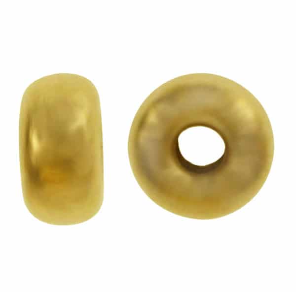 14K Gold Filled 5mm Roundel Bead with 2.2mm hole.