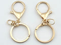 Large Lobster Clasp Set with Keyring and Swivel