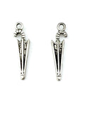 24.5mm Closed Umbrella Charm Rhodium