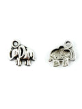 11.5mm Elephante Charm Rhodium