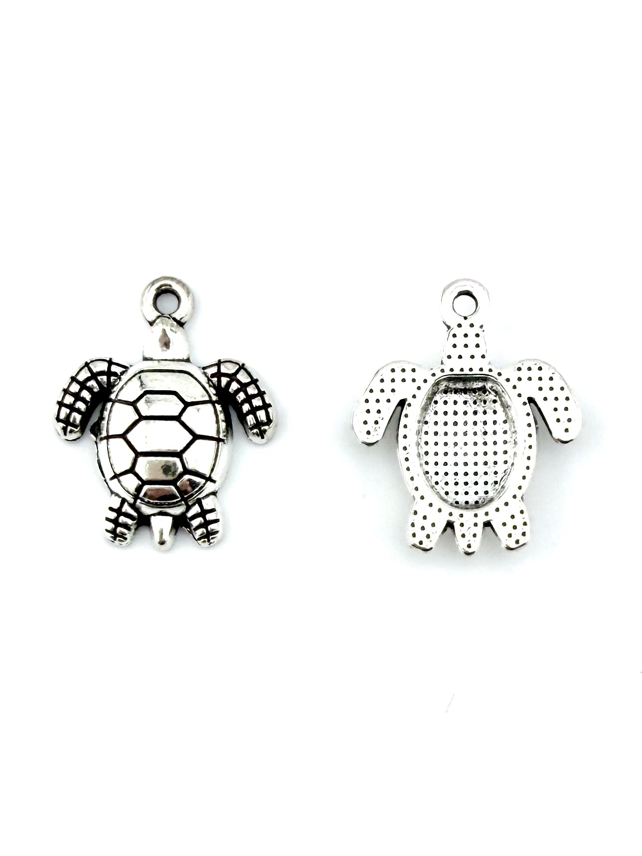 24mm Tortois Charm Rhodium