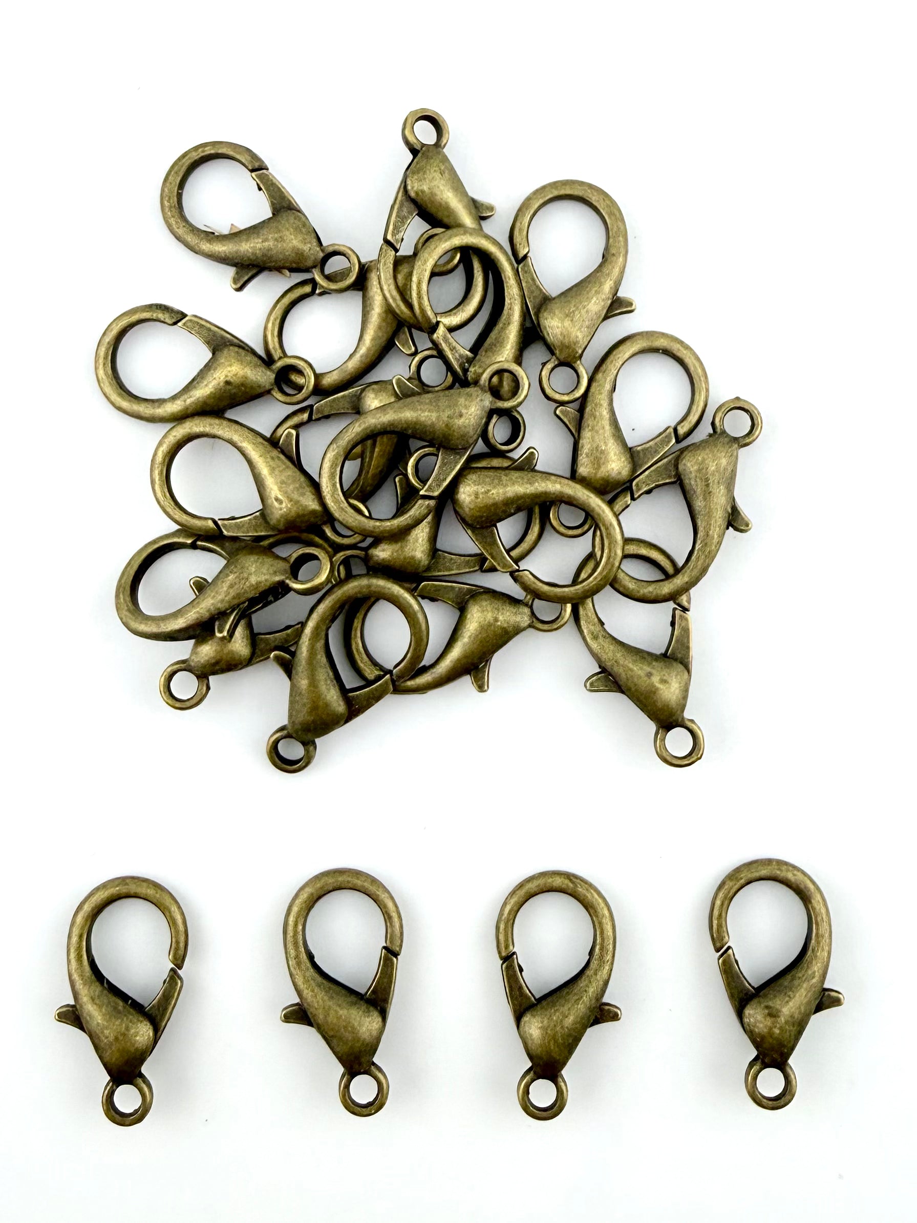 18.3mm Antique Brass Lobster Clasp