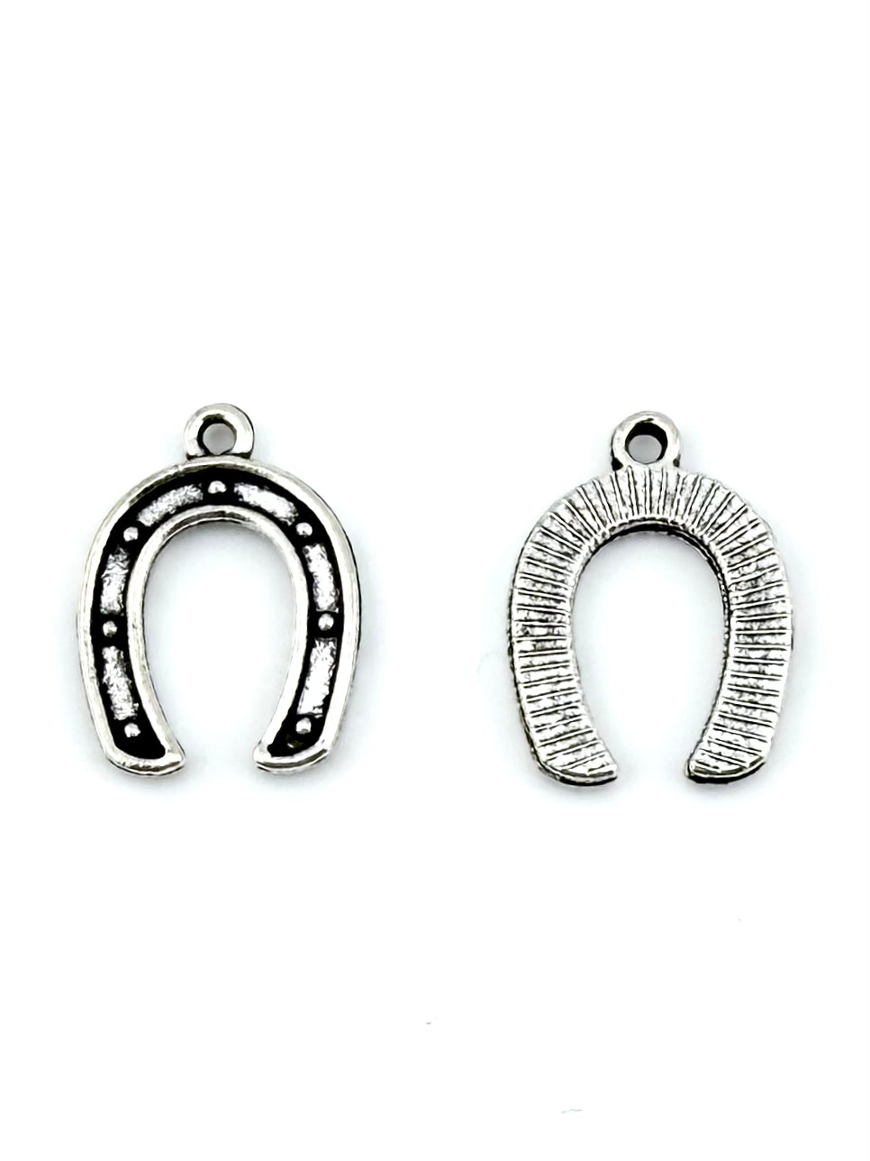 16mm Horse Shoe Charm Rhodium