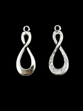 29mm Infinity Charm Rhodium