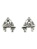 18mm Love Birds Charm Rhodium