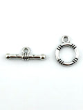 15mm Silver Toggle