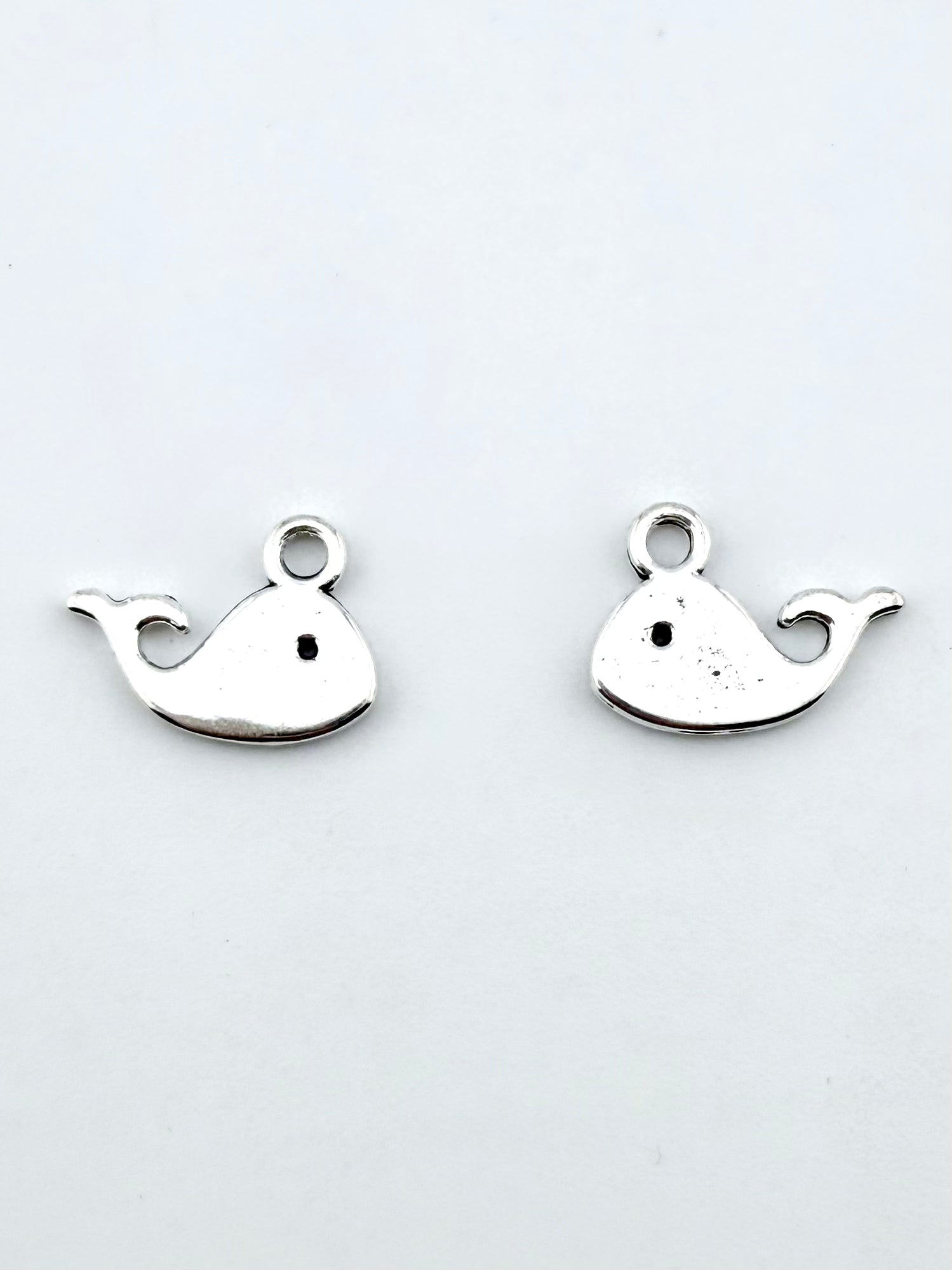 11mm Whale Charm Rhodium