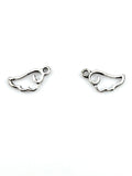 18mm Cutesy Wing Charm Rhodium