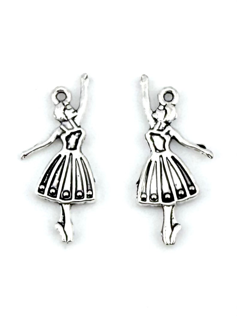 31mm Ballerina Charm Rhodium