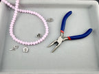 8mm Glass Faceted Rondelle Beads Light Pink
