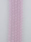 8mm Glass faceted round Beads Pink