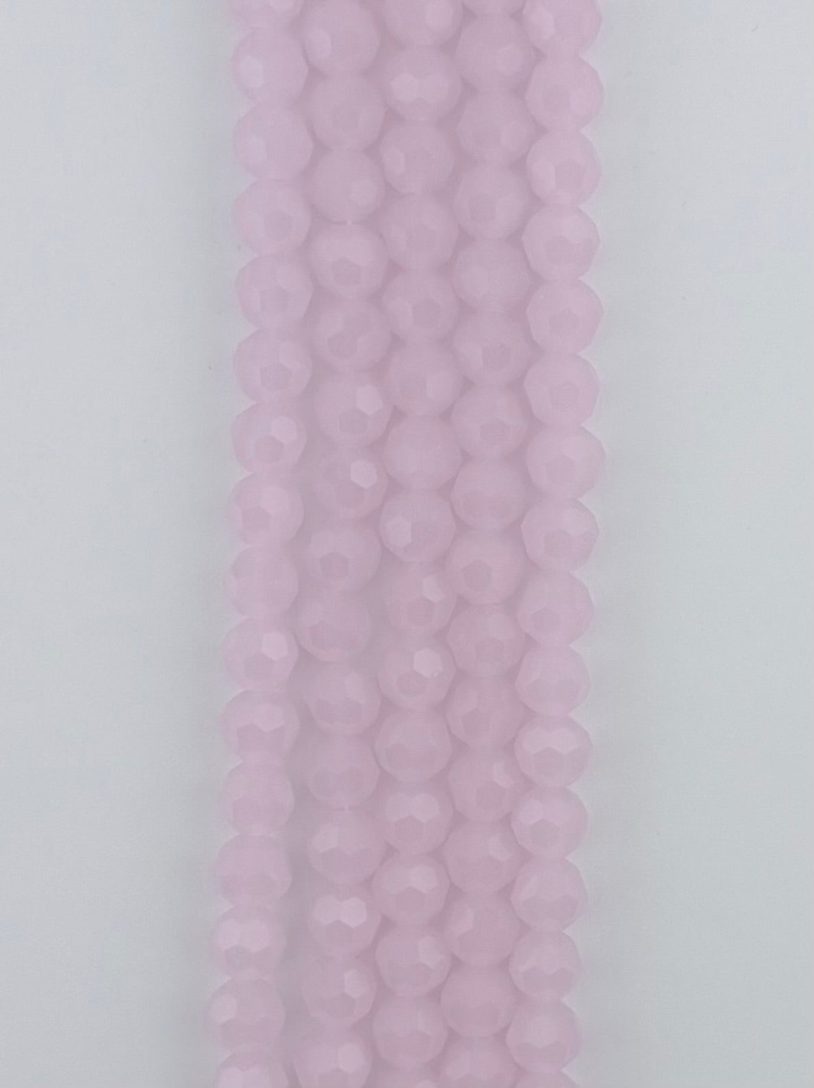 8mm Glass faceted round Beads Pink