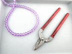 8mm Glass faceted round Beads Purple