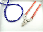 8mm Glass faceted round Beads Blue
