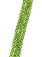 8mm Glass Faceted Round Beads Shiny Green