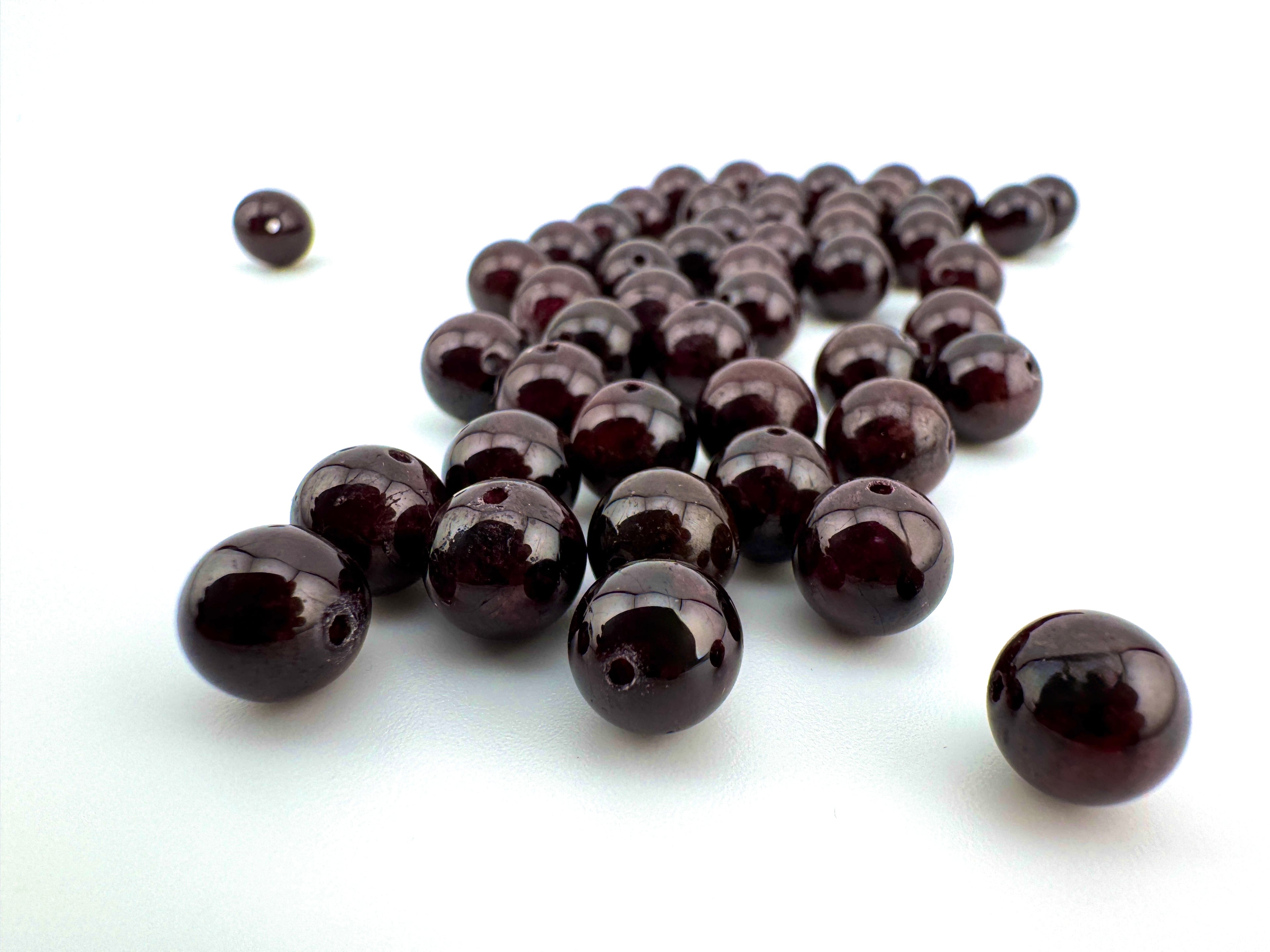 Garnet Bracelet Available in 6mm, 8mm, 8mmFaceted and 10mm Sizes