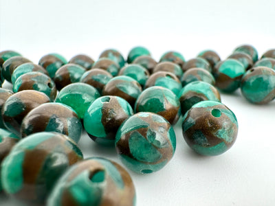 Suspended Copper Green Beads Available in 6mm, 8mm Sizes