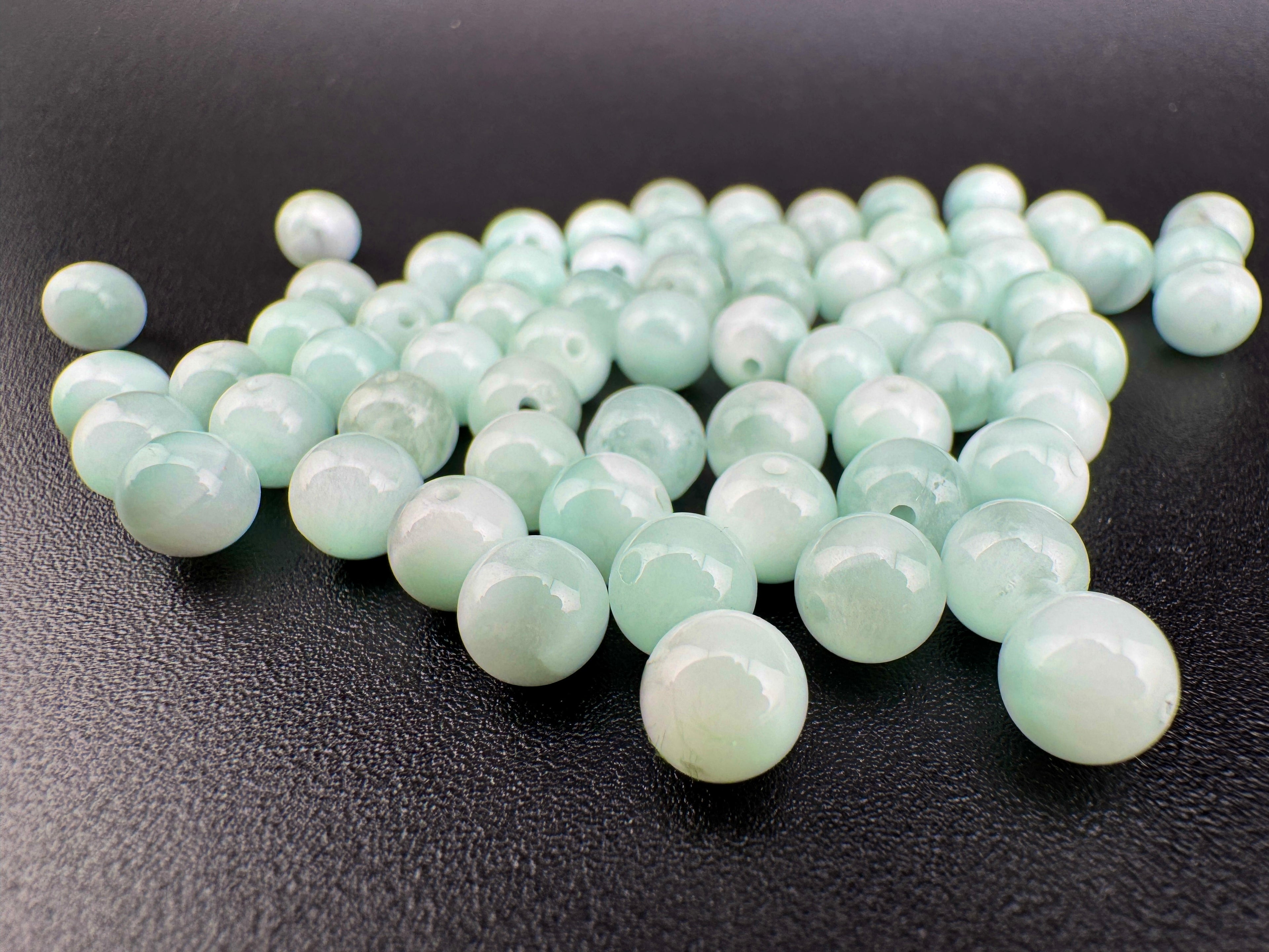 Green Angelite Beads Available in 6mm, 8mm Sizes