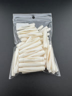 Ivory Buffalo Bone Pipe, Spiral  1.5inch  Carved Bone Pieces for Jewelry & Crafts