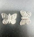 10x14mm Butterfly Spacer Rhodium