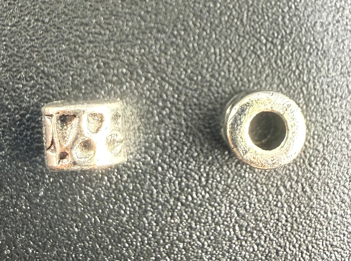 4x4.5mm Drum Shape Spacer Bead Rhodium