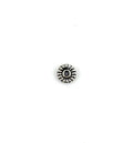6x2mm Daisy Spacer Rhodium