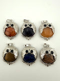 Natural Stone Owl Pendant