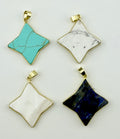 Natural Stone Star Pendant