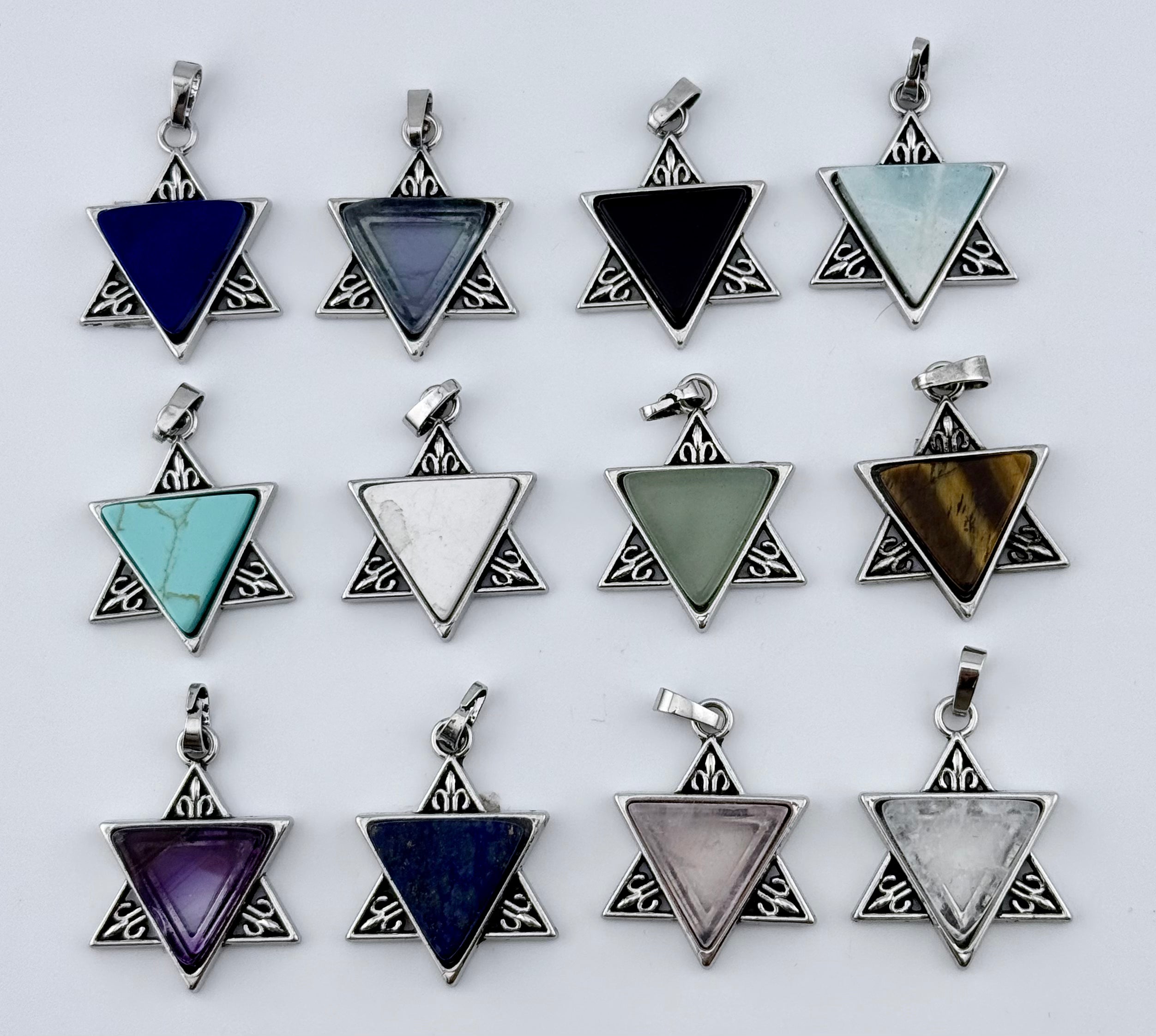 Natural Stone Star Shaped Pendant