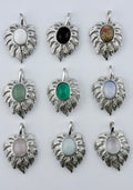 Natural Stone Leaf style Pendant