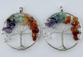 Natural Stone Tree Of Life- Chakra  Pendant