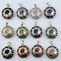 Natural Stone Celestial- Sun And Moon Pendant