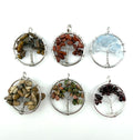 Natural Stone Tree Of Life  Pendant