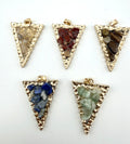 Natural Stone Triangle-Shape Pendant