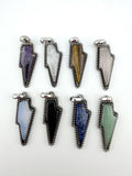 Natural Stone Lightning Pendant