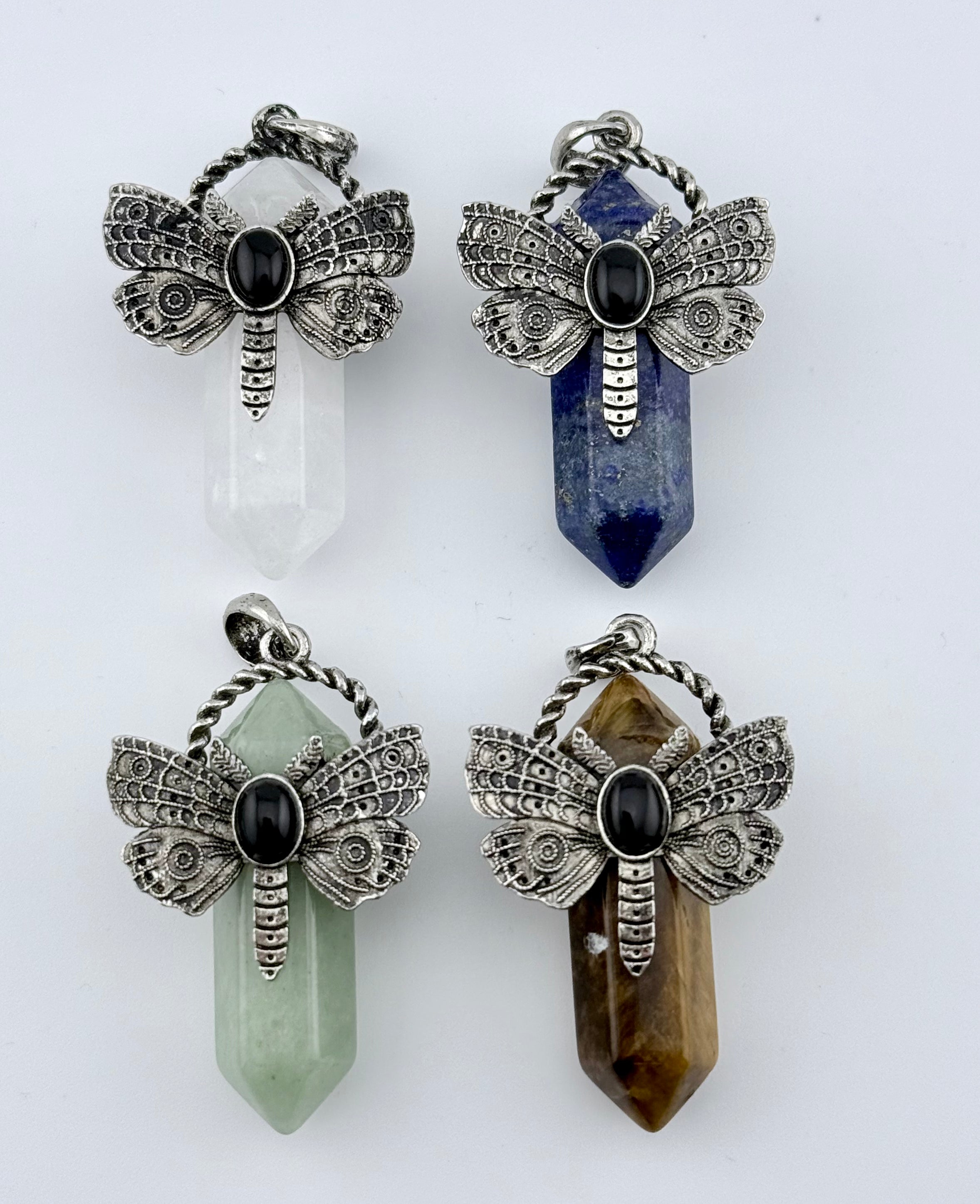 Natural Stone ButterflyPendant