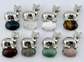 Natural Stone Leopard Pendant