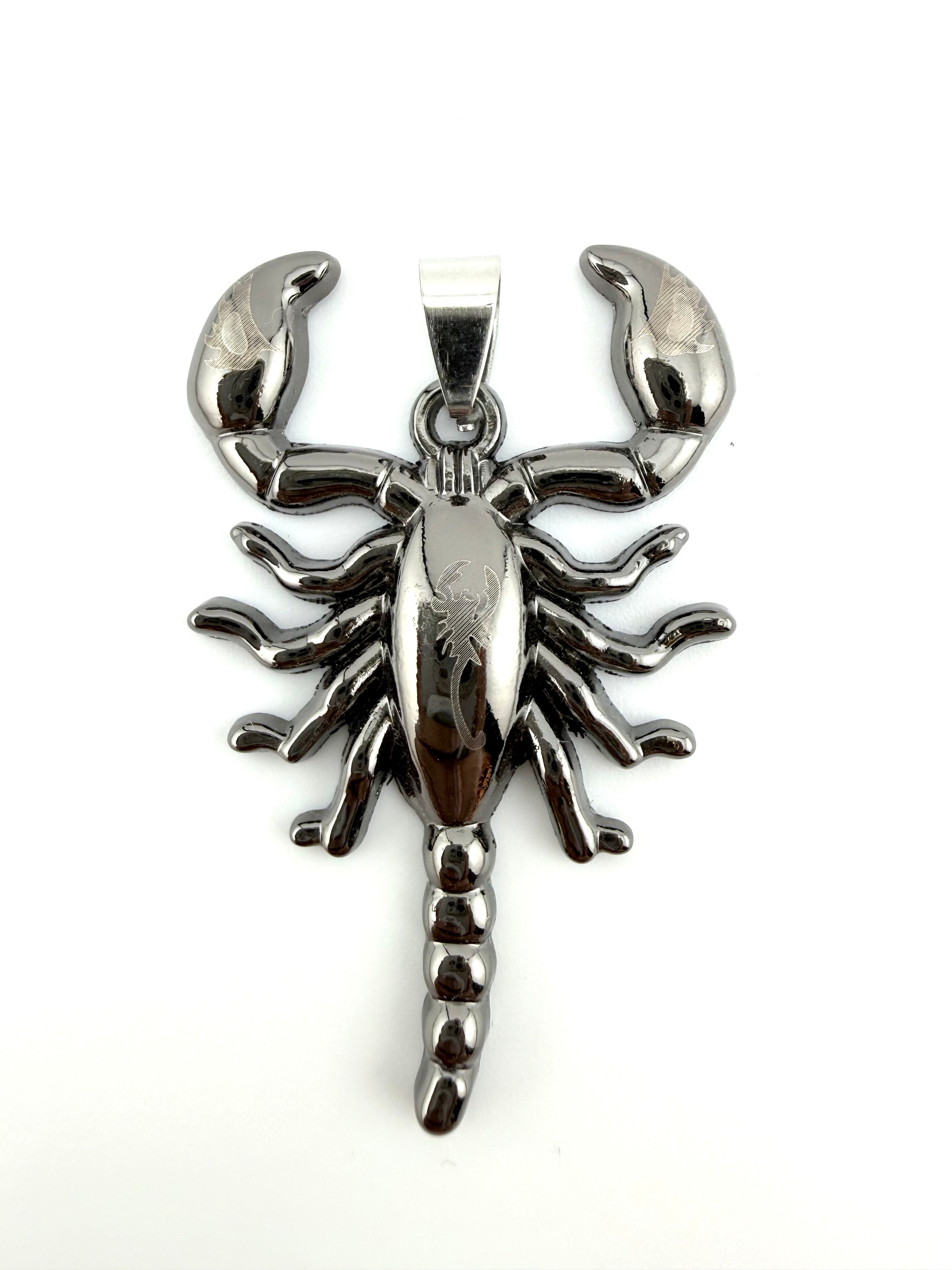 Stainless Steel Scorpio Charm Pendant