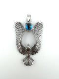 Stainless Steel Flying Eagle Evil Eye Pendant