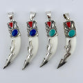 Resin Tooth Style Pendant - Ivory Color