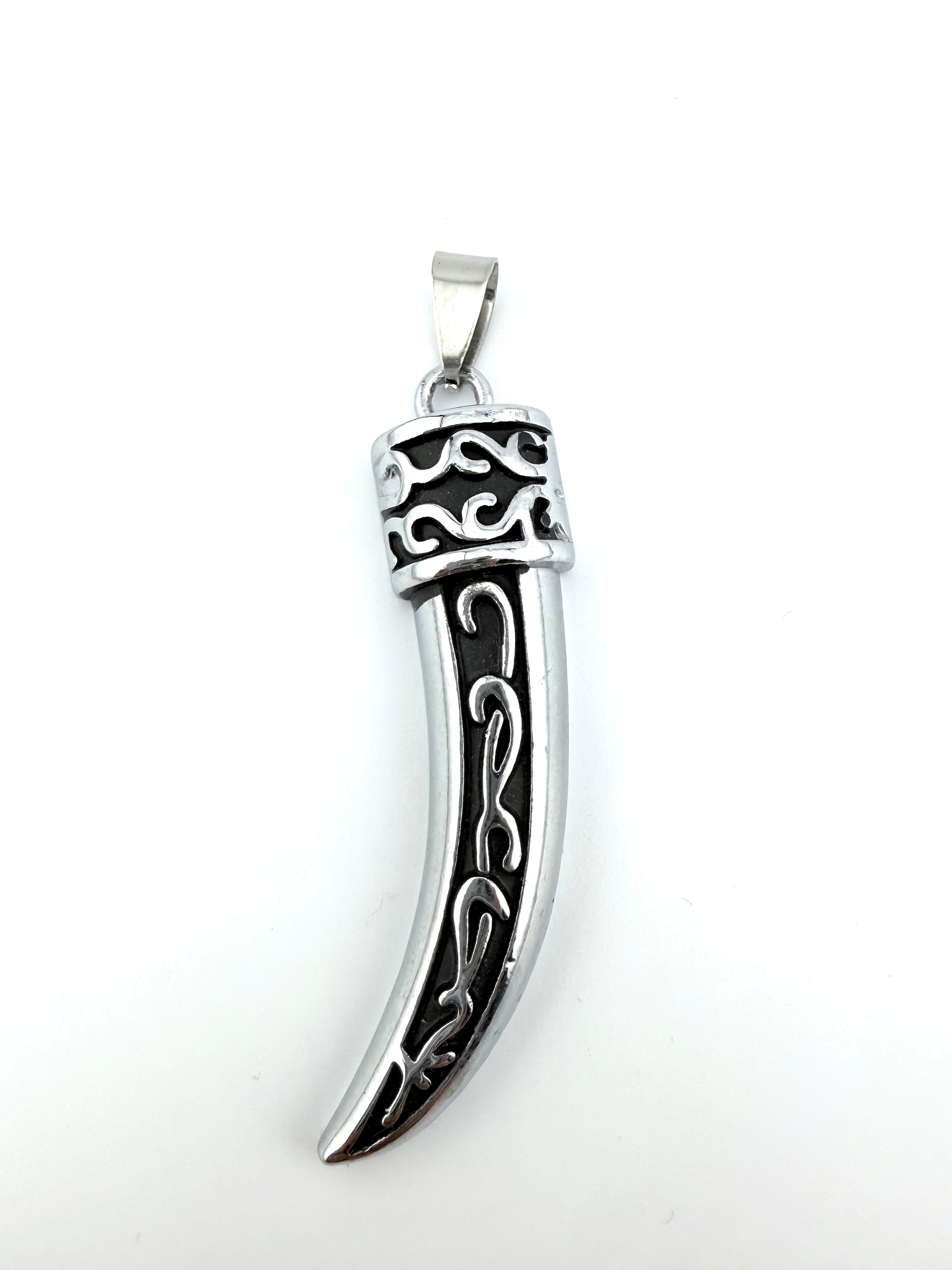Stainless Steel Horn Pendant
