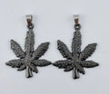 Stainless Steel Marijuana Leaf Pendant