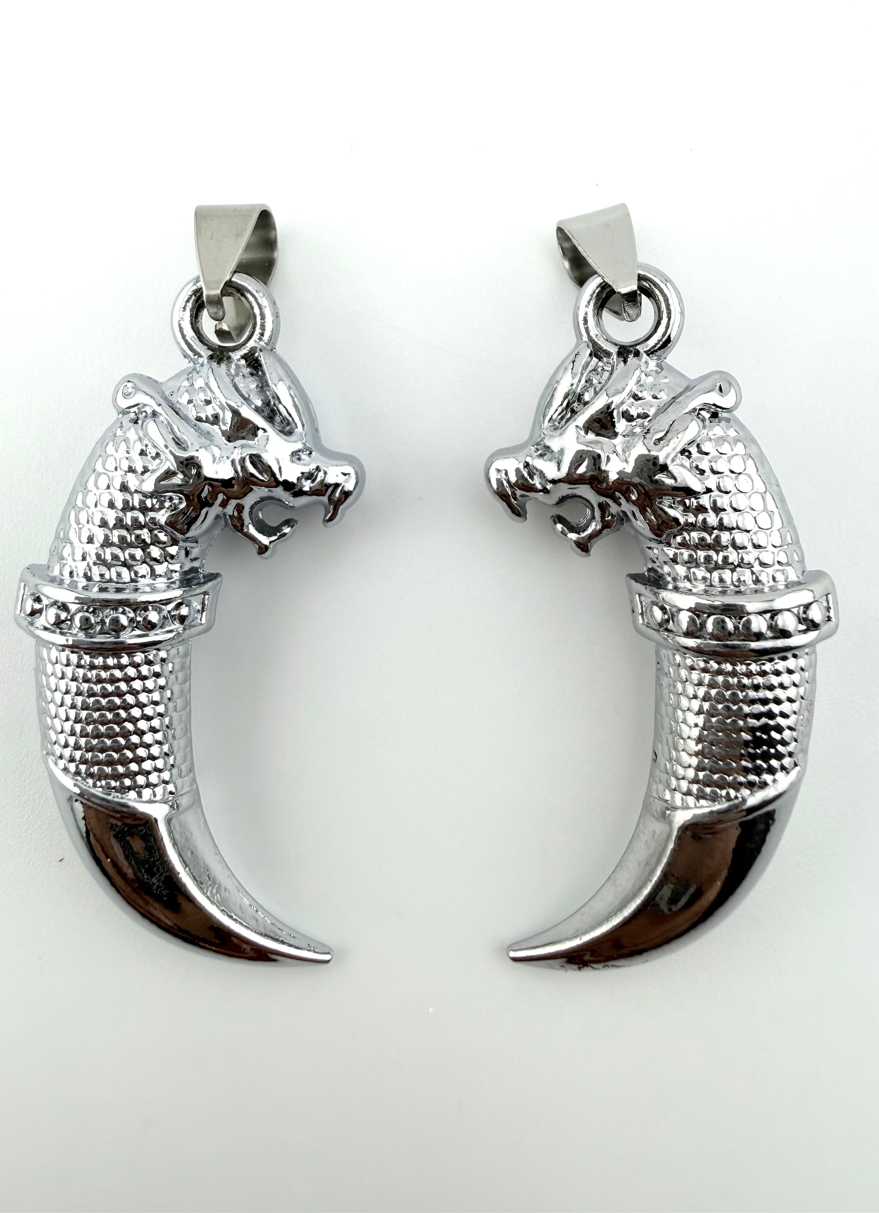 Stainless Steel Dragon tooth Pendant