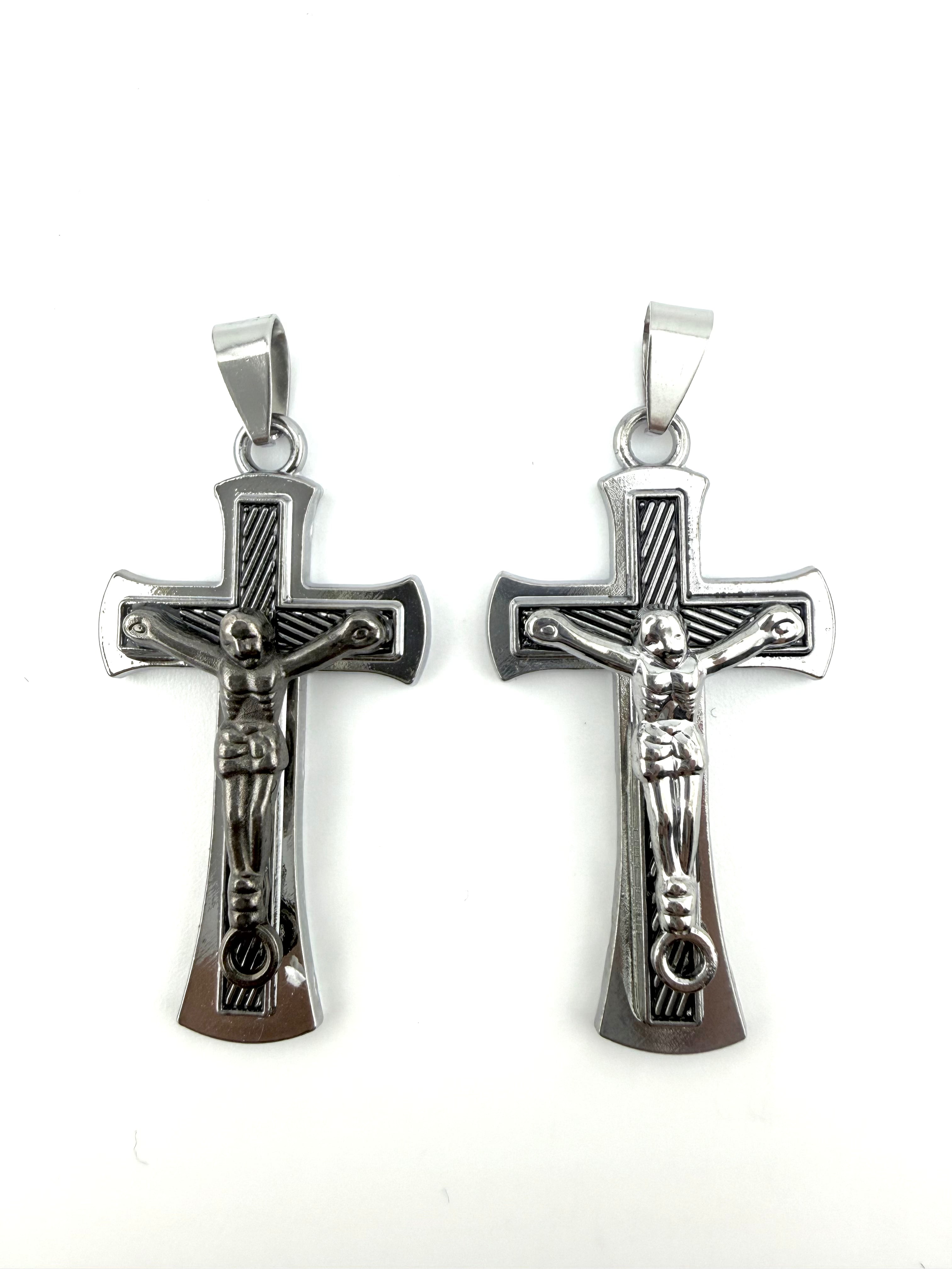 Stainless Steel Crucifix Cross Pendant