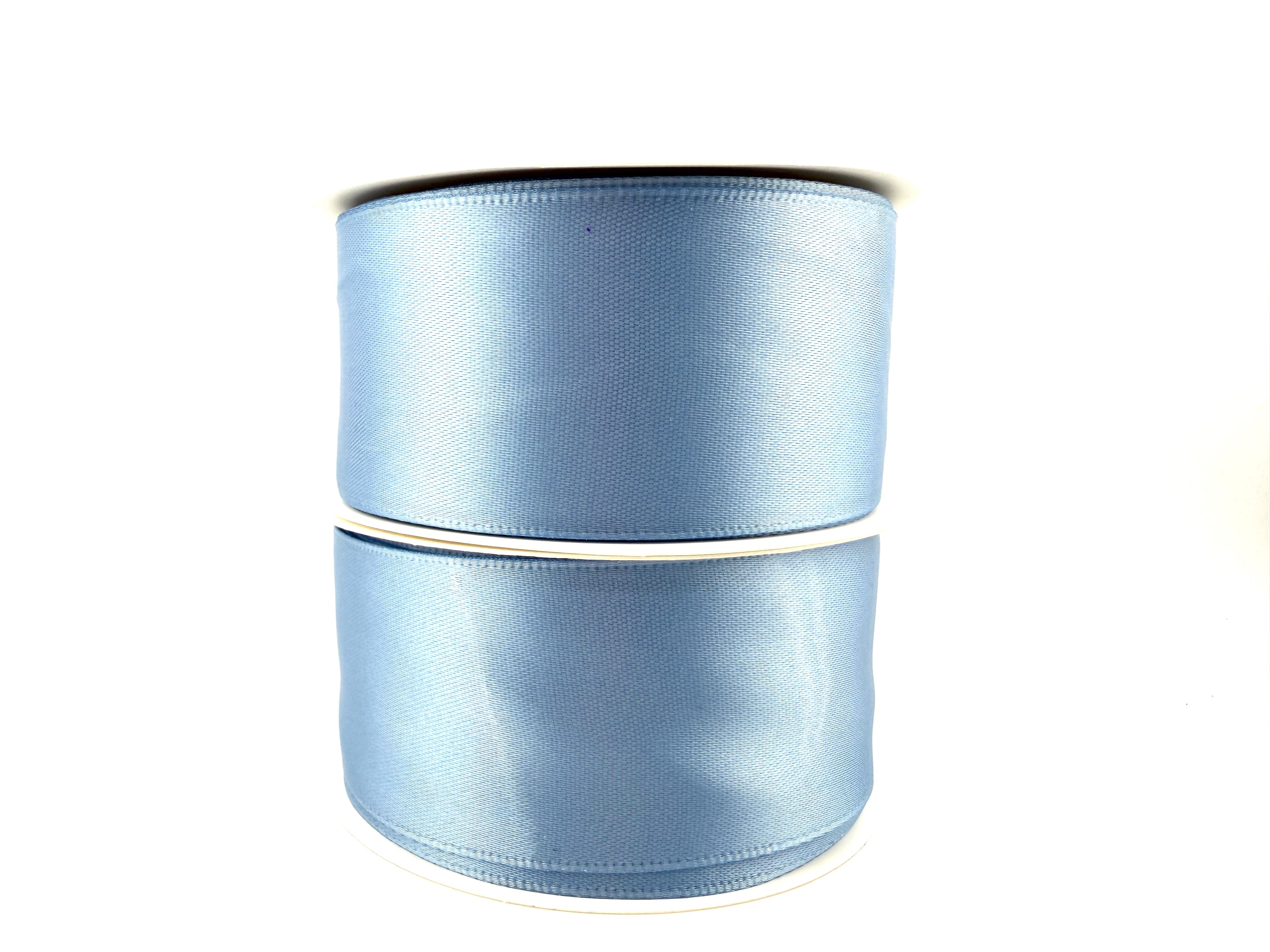 Rib-Row Ribbon 1.5 inch Cerulean Frost Blue