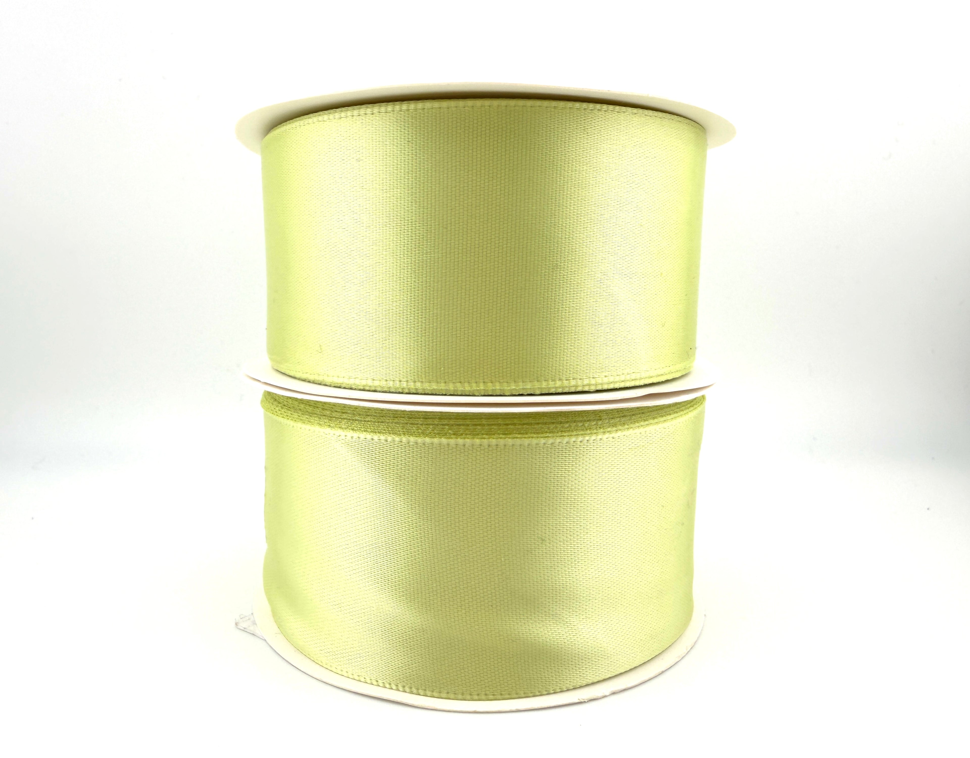 Rib-Row Ribbon 1.5 inch Yellow-Green