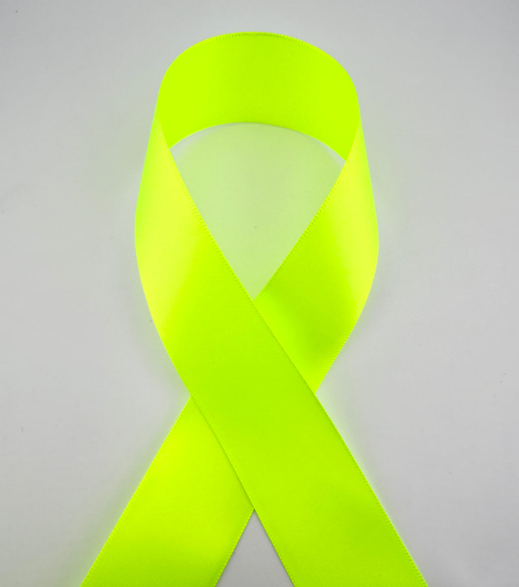 Rib-Row Ribbon 1.5 inch Neon Green