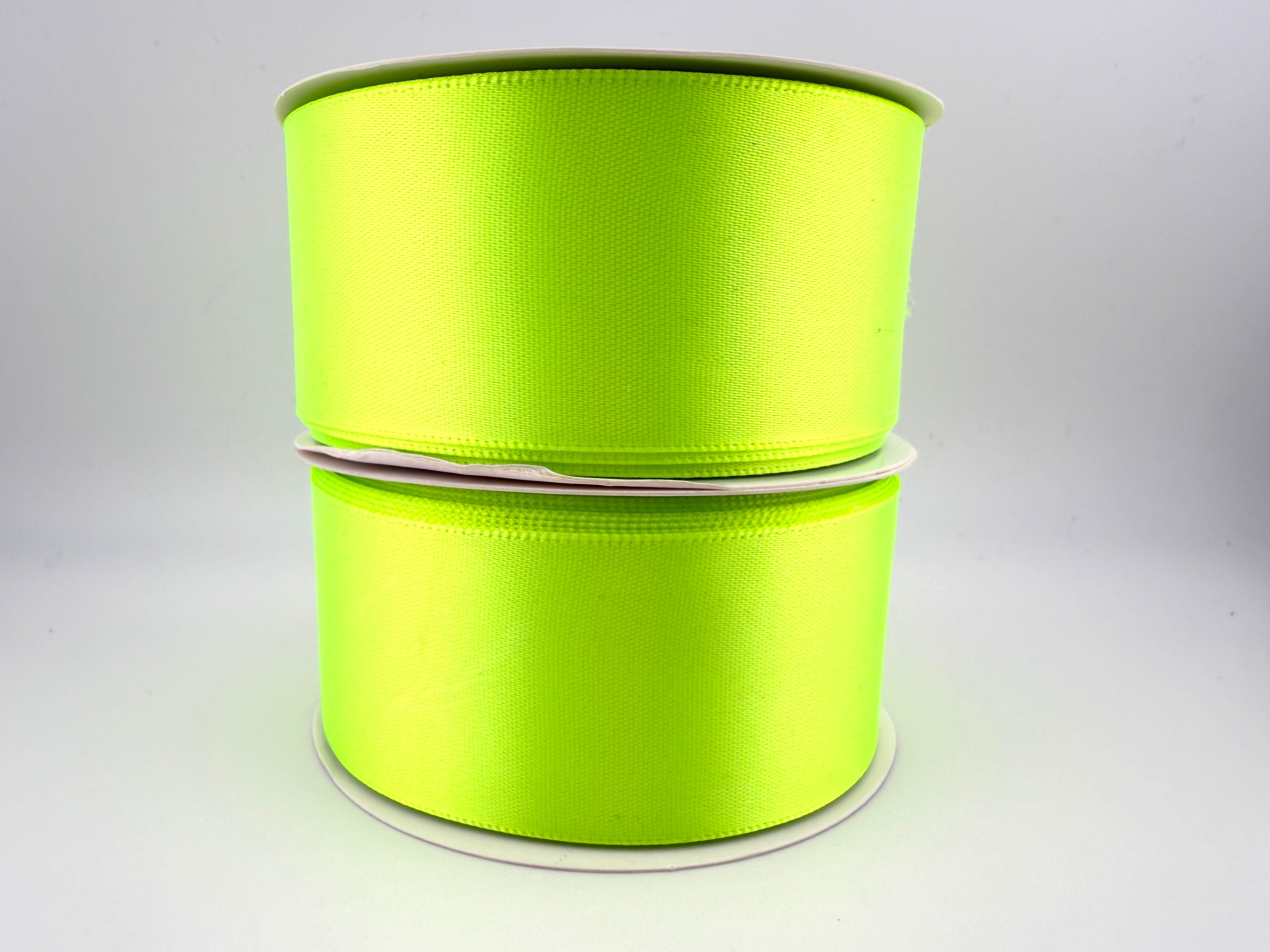 Rib-Row Ribbon 1.5 inch Neon Green