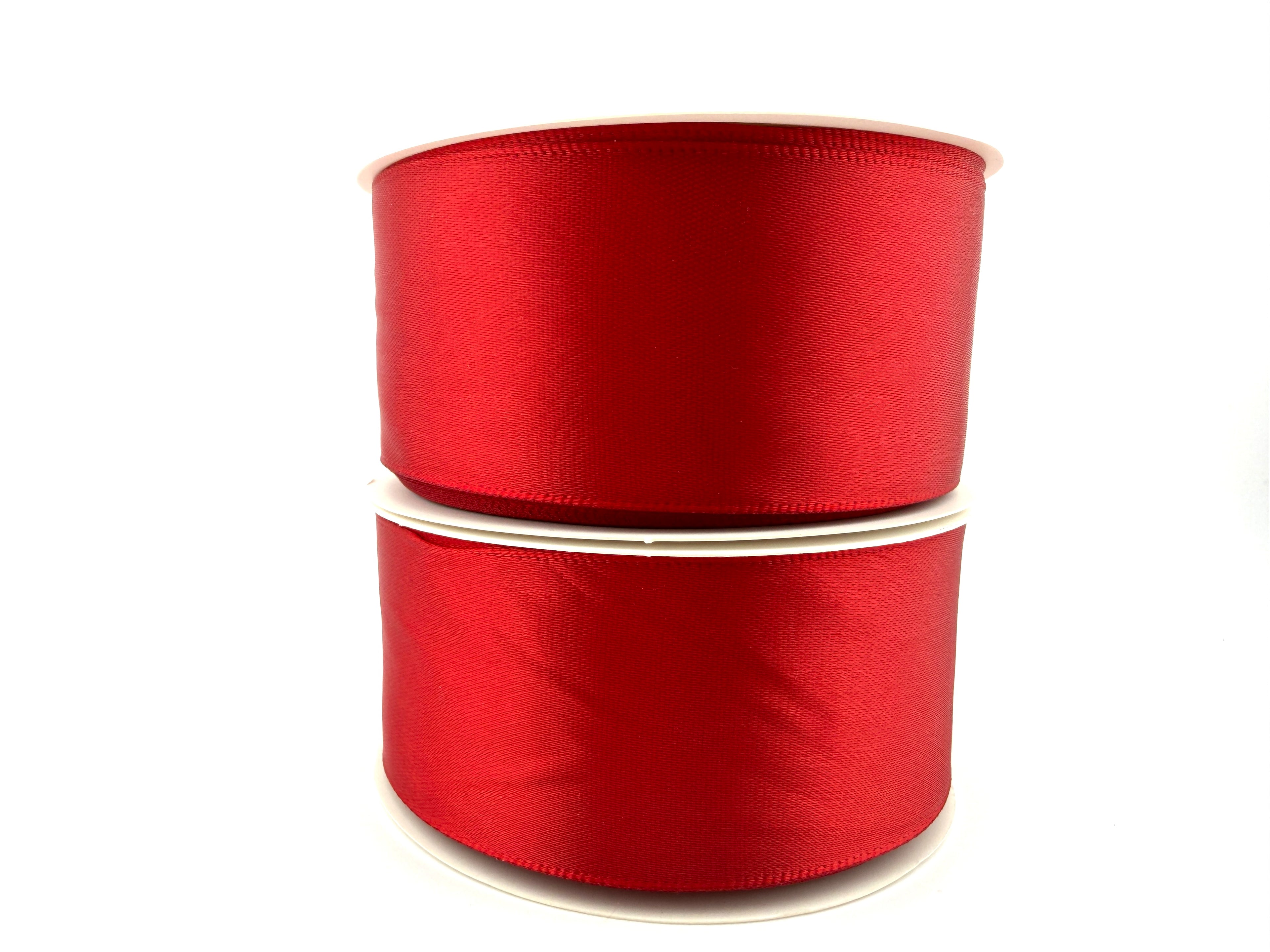 Rib-Row Ribbon 1.5 inch Cranberry Red